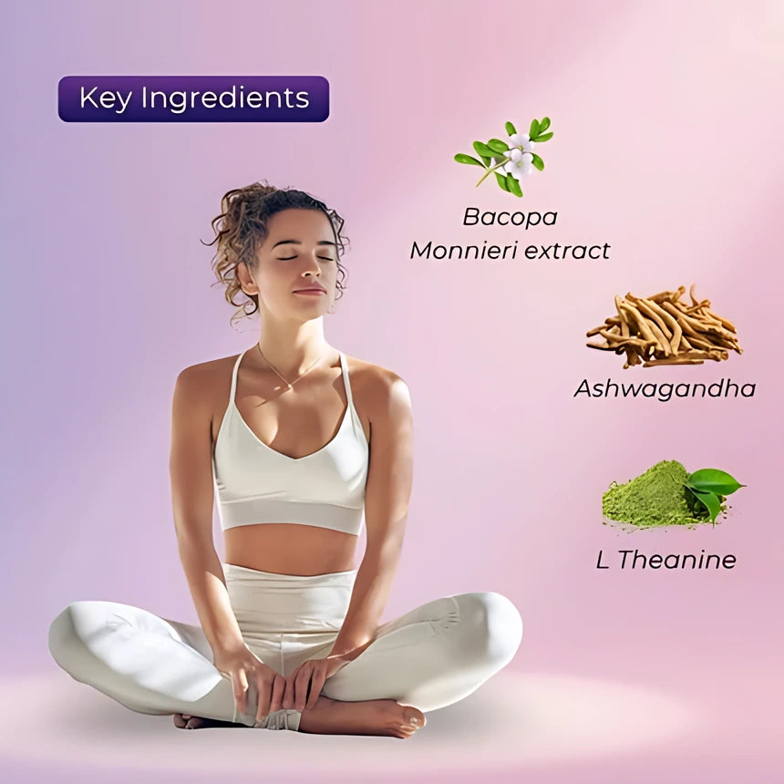 Mood key ingredients: Bacopa, Ashwagandha, L-Theanine